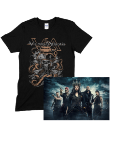 VISIONS OF ATLANTIS - Pirates Over North America 2024/ Gold Silver Metallic Tour Shirt + Poster