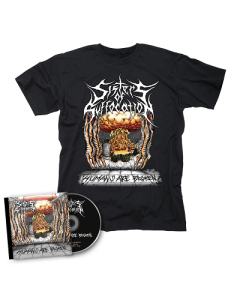 SISTERS OF SUFFOCATION-Humans are Broken/CD + T-Shirt Bundle