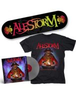 ALESTORM - Curse Of The Crystal Coconut / Silver LP + T-Shirt + Skateboard Bundle