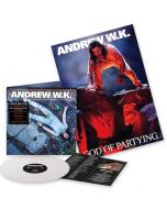 ANDREW W.K. - God Is Partying / FIRST EDITION WHITE LP W/ POSTER