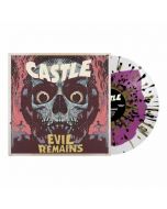 CASTLE - Evil Remains / Purple Milky Clear Color in Color with Gold Black Splatter Vinyl LP - Pre Order Release Date 9/6/2024