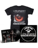 LIFE OF AGONY-A Place Where There’s No More Pain/Limited Edition BLACK Gatefold LP + T-Shirt + Autographed Screen Printed Poster Bundle