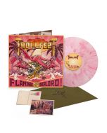 TROLLFEST - Flamingo Overlord / LIMITED EDITION FLAMINGO FEATHER MARBLE LP WITH SIGNED POSTCARD