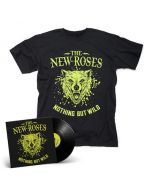 THE NEW ROSES - Nothing But Wild / BLACK LP + Shirt Bundle