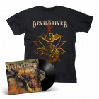 DEVILDRIVER - Outlaws 'Til The End BLACK Vinyl Gatefold LP + Cowboy T-Shirt Bundle