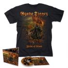 GRAVE DIGGER - Fields Of Blood / Digipak CD + T-Shirt Bundle