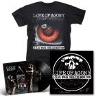 LIFE OF AGONY-A Place Where There’s No More Pain/Limited Edition BLACK Gatefold LP + T-Shirt + Autographed Screen Printed Poster Bundle