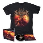 STORMRULER - Under The Burning Eclipse / Digipak CD + T-Shirt Bundle
